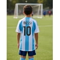thumbnail image 2 of Playera adidas Niños Juvenil Seleccion Argentina Messi 10 multicolor L, 2 of 9
