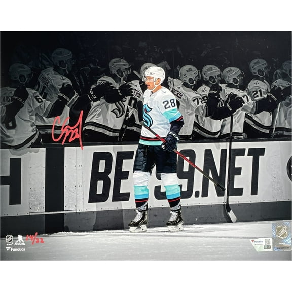 Carson Soucy Autographed 11x14 Photo Kraken Spotlight /22 Fanatics