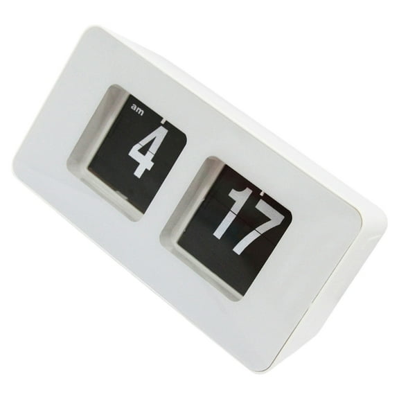 Unique Retro Auto Flipped Clock Battery Operated Desk Clock for Living Room
