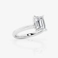 thumbnail image 2 of Ariana Jewel 1.6 Ct Emerald Cut Lab Created Diamond Women's Engagement Ring - Stamped 14K White Gold Plated Anniversary Ring - 9th Year Anniversary Gifts for Her - Engagement Ring for Wedding Gifts, 2 of 3