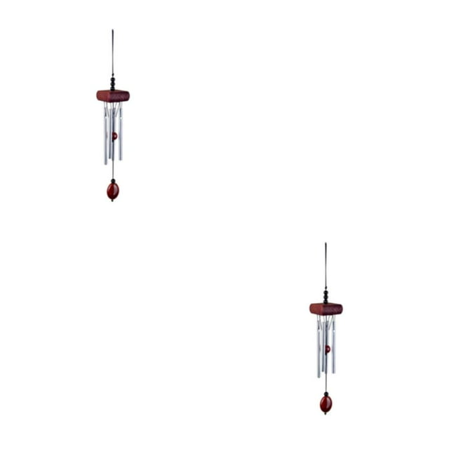 Billuyoard Campanas de viento exquisitas para decoración del hogar de lujo, decoración elegante para exteriores, campanas de viento GMT11RD 2Conjunto