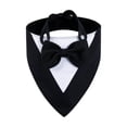 thumbnail image 2 of Pet Tuxedo Bandana with Bow Tie, Adjustable Elegant Formal Neckwear Collar Accessory for Dogs Cats, Perfect for Wedding Party All Breeds Black L, 2 of 8