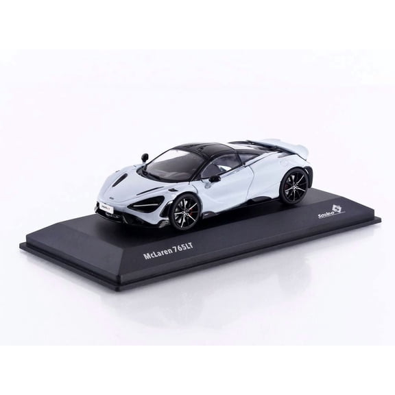 2020 McLaren 765LT Ceramic Gray with Black Top 1/43 Diecast Model Car by Solido