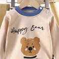 thumbnail image 5 of NOLDARES Toddler Baby Boy Clothes Fall Winter Outfits Long Sleeve Sweatshirt and Pants Set Zip Shirt+Pants Sets 2pcs Casual Clothing(Khaki,6-12 M), 5 of 5