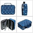 thumbnail image 4 of High Capacity Zipper Pens Pencil Case- Multi-Functional Stationery Pencil Pouch 72 Slots Colored Pencil Case Portable Pencil Bags With 2 Removable Sleeves(Blue Star), 4 of 7
