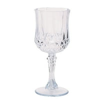 Fun Express Elegant 8 oz Patterned Plastic Wine Glasses (Set of 12)