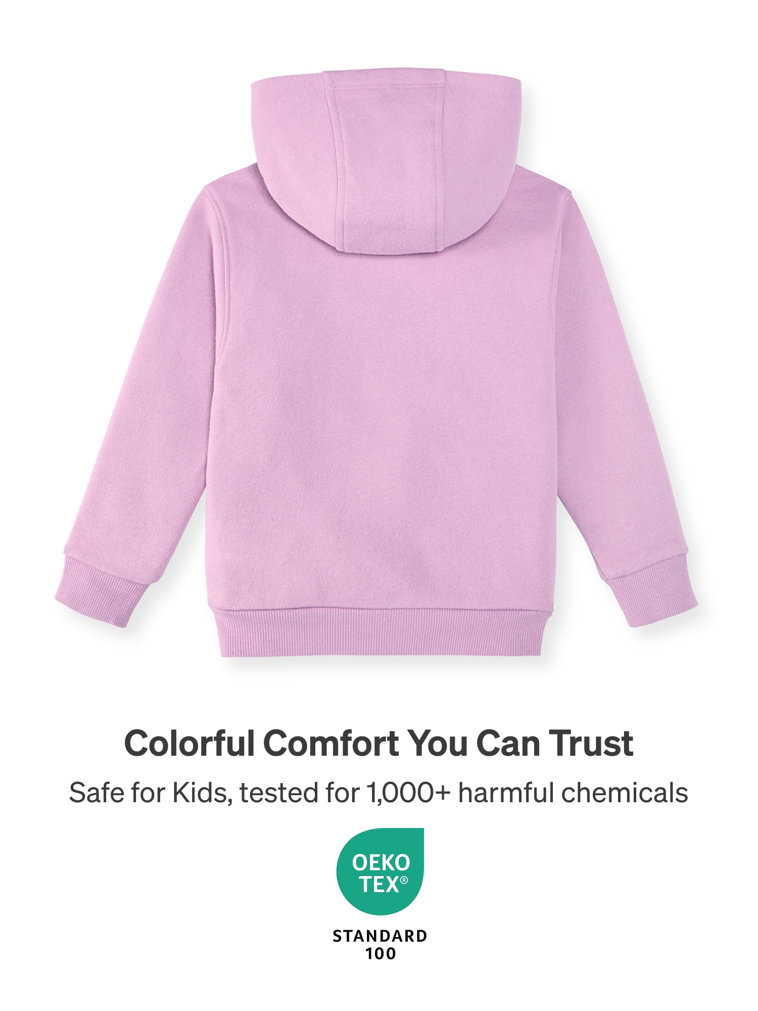 Color Mix by Garanimals Baby & Toddler Fleece Hoodie, Sizes 0–6T