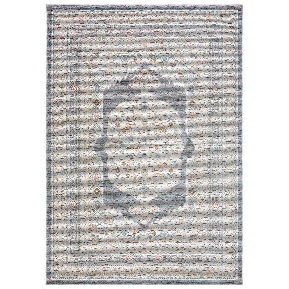 SAFAVIEH Sierra Isidora Medallion Area Rug, Ivory/Grey, 7'9" x 10'5"