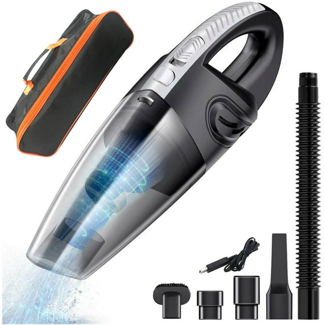 Aspiradora de Mano, 120W, 2200mA Aspiradora de Mano Inalámbrica Reducción de Humedad/Ruido Carga Rápida con Filtro Lavable para el Hogar, Automóvil, Mesa, Tipo Húmedo y Seco