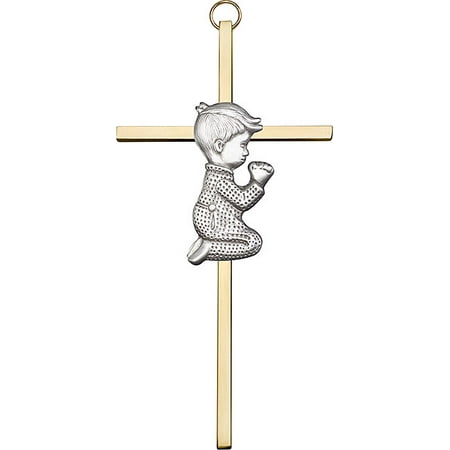 Bliss 6 inch Praying Boy Wall Cross