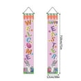 DBYLXMN Easter Couplets Easter Egg Bunnies Decorate Porch Curtains