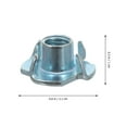 thumbnail image 2 of RENACLIPY 18Pcs Durable Plated Silver Iron Blockade Nuts for Home Use Furniture Fixing and Pressure Distribution, 2 of 7