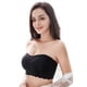 thumbnail image 2 of Sujetador sin tirantes reunido Sujetador de talla grande antideslizante Ropa interior superior de tubo delgado para vestido de novia, Negro, L Scienceny AP001172-10B, 2 of 7