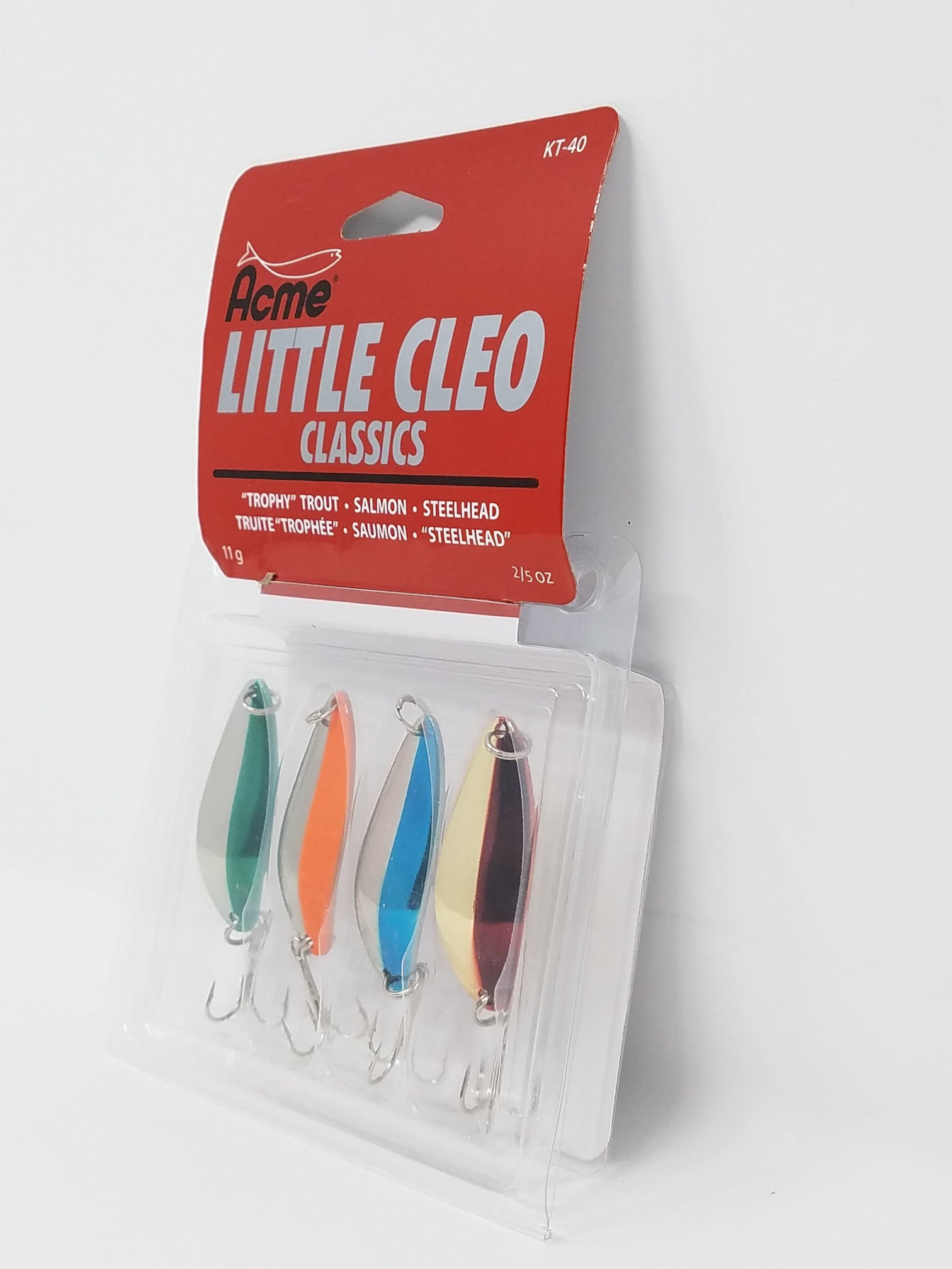 Acme KT-40 4 Piece- Little Cleo Classic Fishing Spoon Lure Kit