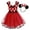 A194-Red, variant on Jurebecia Princess Costumee Baby Fancy Mini Dress up Princess Bowknot Tutu Tulle Xmas Cosplay Cute Birthday Party Outfits 100 cm 2-3 Years
