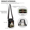 thumbnail image 6 of HELLHERO Santa Cupcakes Travel Crossbody Purse Polyester Double Deck for Outdoor Daily Use, 6 of 7