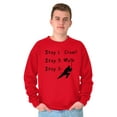 thumbnail image 3 of Crawl Walk Ninja Stealth Karate Men Big & Tall Sweatshirt Brisco Brands 2X, 3 of 6
