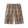 thumbnail image 7 of Ma Croix Men's Checkered Loose Fit Plaid Cargo Shorts, 7 of 7