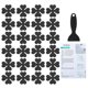 thumbnail image 1 of Pegatinas antideslizantes para bañera Uxcell, pegatinas antideslizantes para ducha con adhesivos y raspador para bañera y ducha negras, 1 of 7