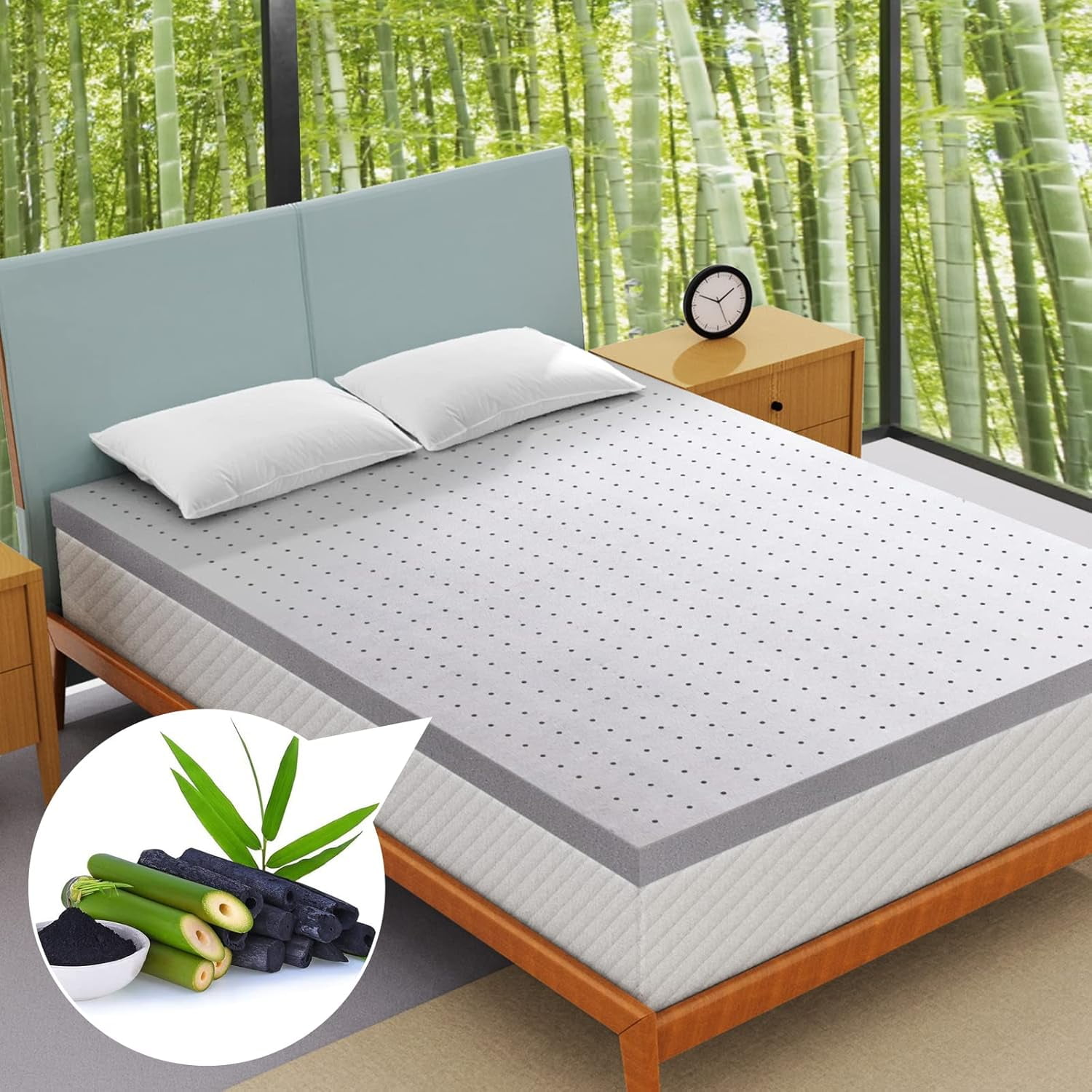 MAYEERTY 3 Inch Full Mattress Topper - Gel Memory Foam, Cooling Double Bed Topper for Soft Sleep, Pressure Relief, CertiPUR-US