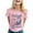 Pink, variant on LUOGENLI Female T-shirts for Womens Women's Casual Cat Print Crew Neck Short Sleeve T Shirt Top Womens T-shirts Graphic Tees Fishing Summer Clothes Dark Gray XXL