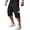 BST45-Black, variant on VV AVEORS Cargo Shorts For Men Below Knee Stretch Drawstring Waist Hiking Shorts Casual Casual Workout Short With Multi-Pockets Black L