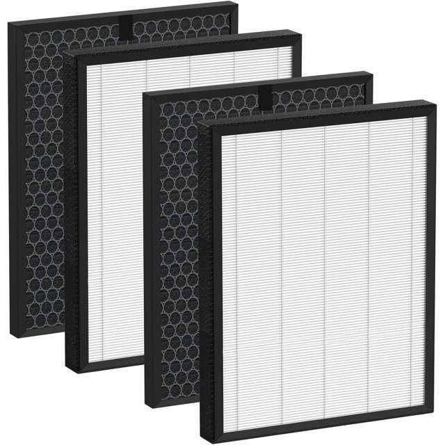 LV-PUR131 True HEPA Replacement Filter Compatible with LEVOIT LV-PUR131, LV-PUR131S, LV-PUR131-RF Air Purifier, 2-in-1 True HEPA, Activated Carbon Filter, Part # LV-PUR131-RF, 2 Pack