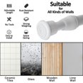 thumbnail image 6 of 2pcs Spring Tension Curtain Rods, STONCEL Cupboard Bars Extendable 15.7-28 inch with 4 Rod Holders, Adjustable Small Curtain Rod for Bathroom Wardrobe Bookshelf DIY Projects (White), 6 of 7