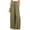 AQ17_Army Green, variant on Women's Wide Leg Palazzo Pants High Waisted Flowy Lounge Trousers Cotton Linen Culottes with Pockets Army Green S