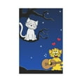 thumbnail image 2 of MKHERT Cats Singing Love Songs Valentines Day Garden Flag Banner Decorative Flag for Wedding Party Yard Home Outdoor Decor 12x18 inch, 2 of 3