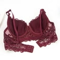 thumbnail image 5 of cocolona Womens Push Up Lace Bras Soft Padded Underwire Plunge Lift Up Bras, 5 of 6