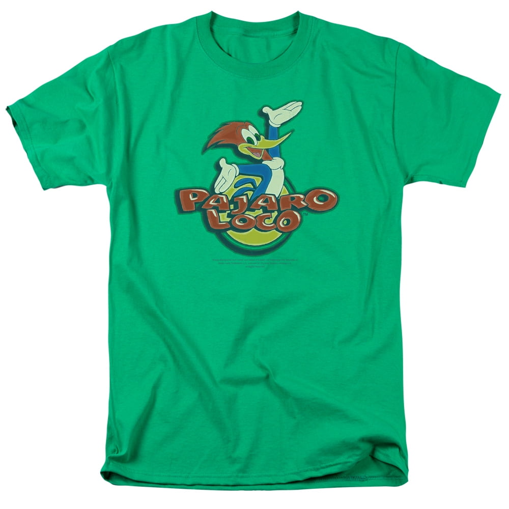 Woody Woodpecker Cartoon WOODY IN LOGO Licensed Adult T-Shirt All Sizes