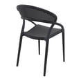 thumbnail image 2 of Siesta ISP088-BLA Chaise de Salle à Manger Coucher de Soleil Noire - Ensemble de 2, 2 of 13