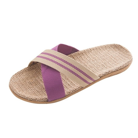 

Women s Fashion Anti- Linen Home Indoor Open Toe Flat Shoes Beach Slippers Deer Foam Home Slippers for Women Fuzzy Womens Slippers Heated Slipper Socks Women Womens Cat Slippers Size 12 Giraffe