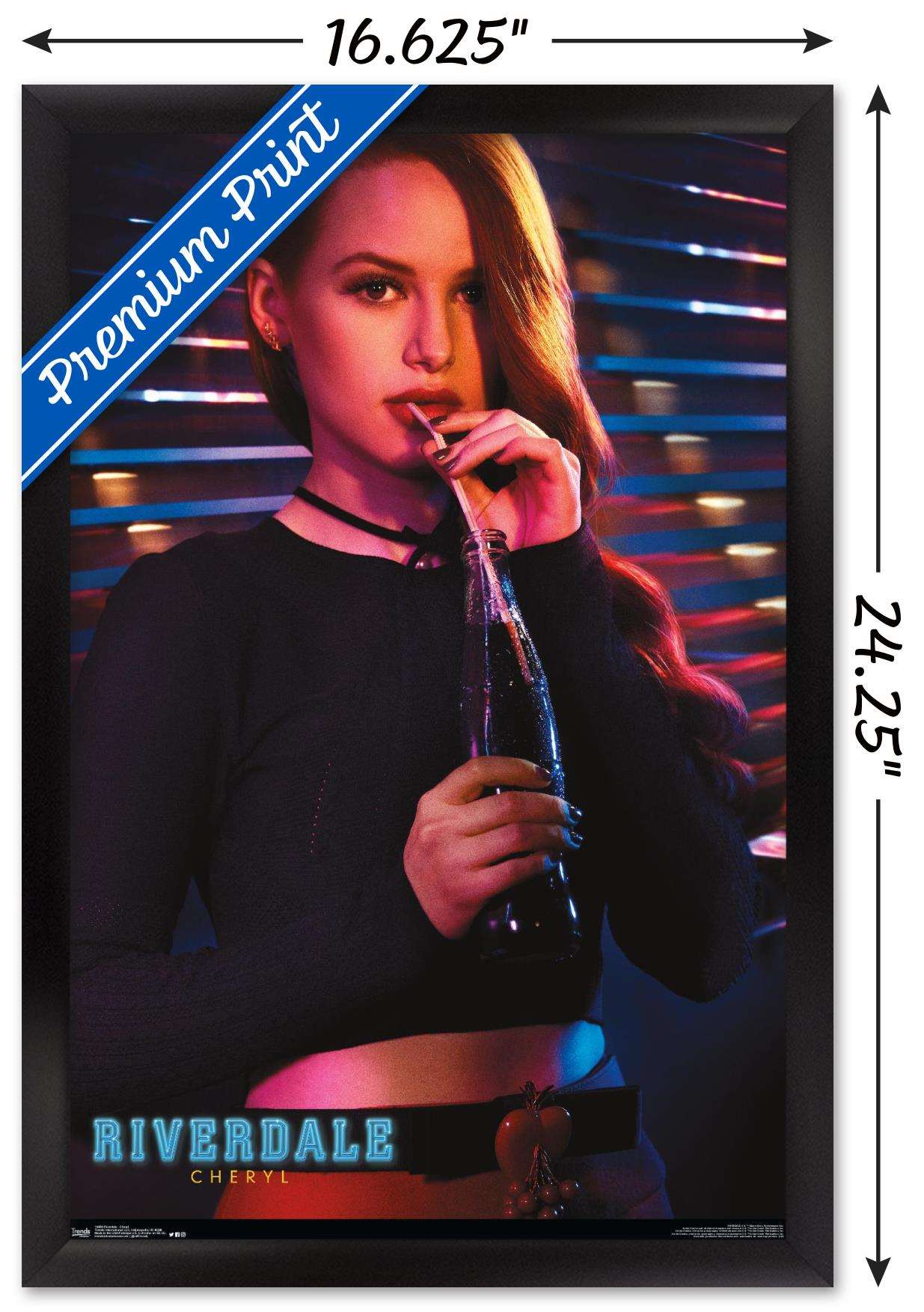 Riverdale - Cheryl Wall Poster, 14.725" x 22.375", Framed