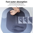 thumbnail image 4 of Naiovety Alfombrilla de ducha absorbente de moda de goma de cuero almohadilla de inodoro felpudo Simple alfombra de baño lavable suministros de Suministros de limpieza para el hogar, 4 of 6