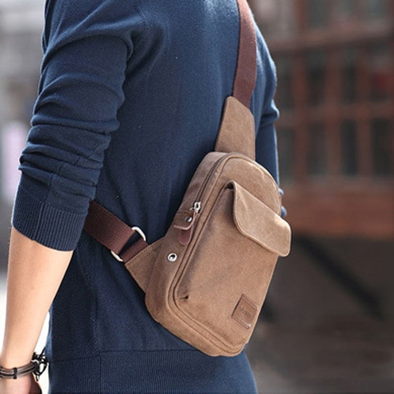 年末のプロモーション大特価! Boys Men Singer Casual Satchel Bag Body Cross Canvas Vintage Clothing