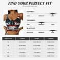 thumbnail image 7 of Fotbe American Flag Skull Pattern Womens' Sports Bra Longline Wirefree Padded with Medium Support Sports Moisture-Wicking Workou Vest,Tank Top-Small, 7 of 7