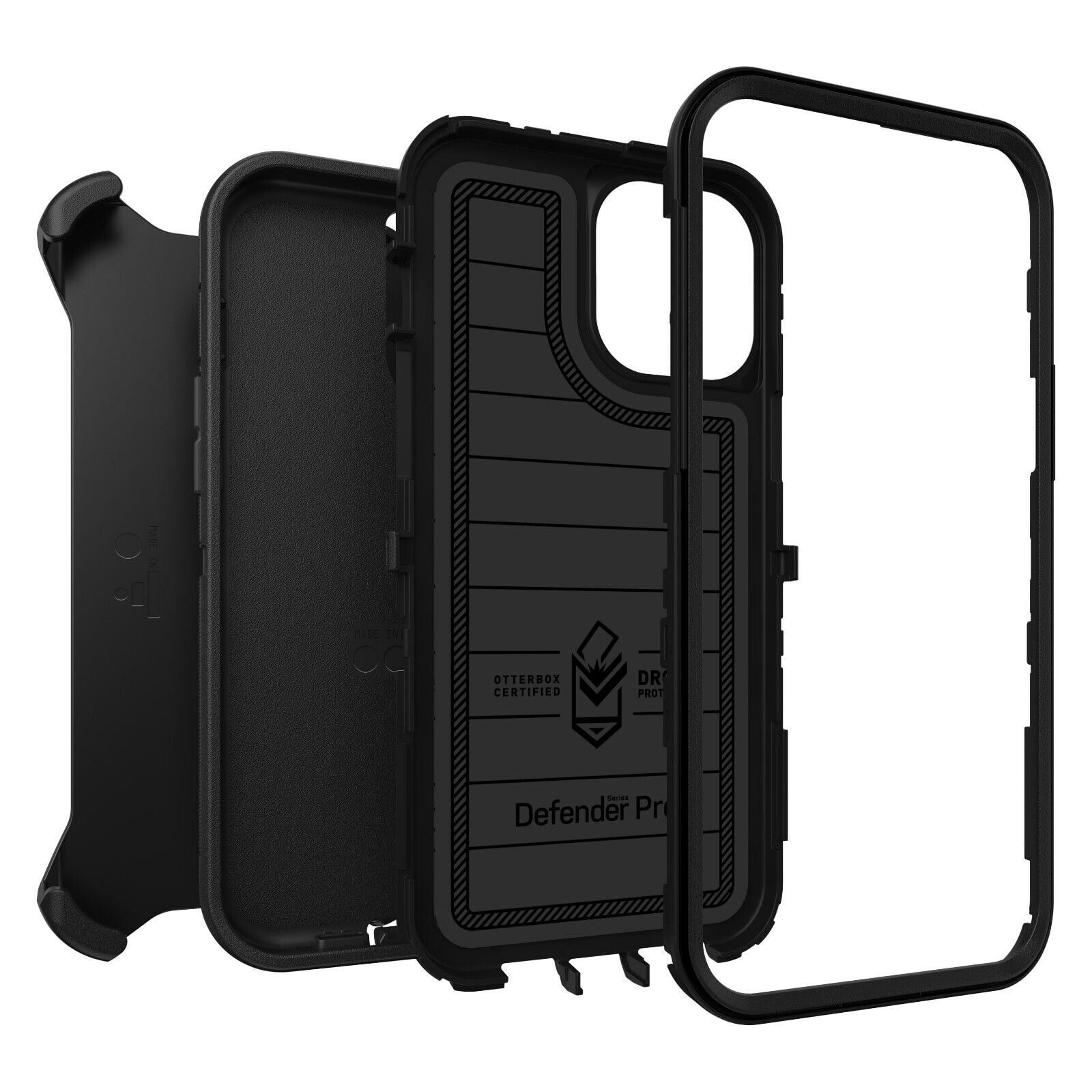 OtterBox Defender Pro Series Case for Apple iPhone 15 / iPhone 14 / iPhone 13 - Black