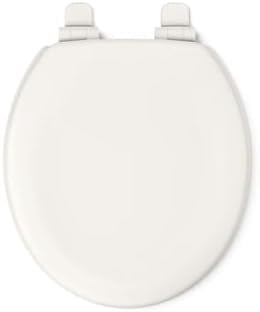 Stonewood Quiet-Close, Round Toilet Seat Soft Close, Durable Wood, Easy Installation, Universal Fit, Home Essentials, Biscuit Finish, K-20467-96 (Pack of 4)