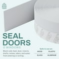 thumbnail image 5 of 33 Feet Self Stick Silicone Door Seal Strip for Windows, Doors, Glass Shower Door, Sliding Door Weatherstrip Draft Stopper Weather Stripping Tape Roll Exterior Door Frame Sealers, 5 of 8