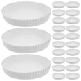 thumbnail image 1 of 100 tapas de papel para vasos de café desechables, blancas, para viaje, de papel, para café y té., 1 of 7