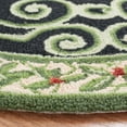 thumbnail image 3 of Safavieh Chelsea Gwendolyn Bordered Wool Area Rug, Green/Beige, 4' x 4' Round, 3 of 7