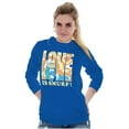 thumbnail image 4 of Vintage Smurfette Love is Smurf Women's Long Sleeve T Shirt Brisco Brands M, 4 of 6