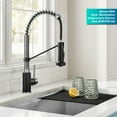 thumbnail image 4 of KRAUS Bolden Commercial Style 2-Function Single Handle Pull Down Kitchen Faucet in Spot-Free Stainless Steel / Matte Black, 4 of 8