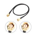 thumbnail image 2 of RG174 SMA Male to SMA Male RF Coaxial Adapter Connector Copper Cable Extension 12.6 Inch  2pcs, 2 of 4
