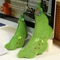 thumbnail image 5 of Jia Store 11 Inch Plush Pea Pod Toy - Cute Caterpillar Stuffed Animal, Huggable Pillow with Zipper, 5 of 6