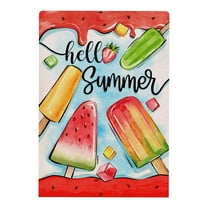 EUDIDV Home Decor Items Summer Series Garden Flag Summer Cool Printed Patio Flag Home Welcome Flag Beach Decoration Flag Decorative Accessories