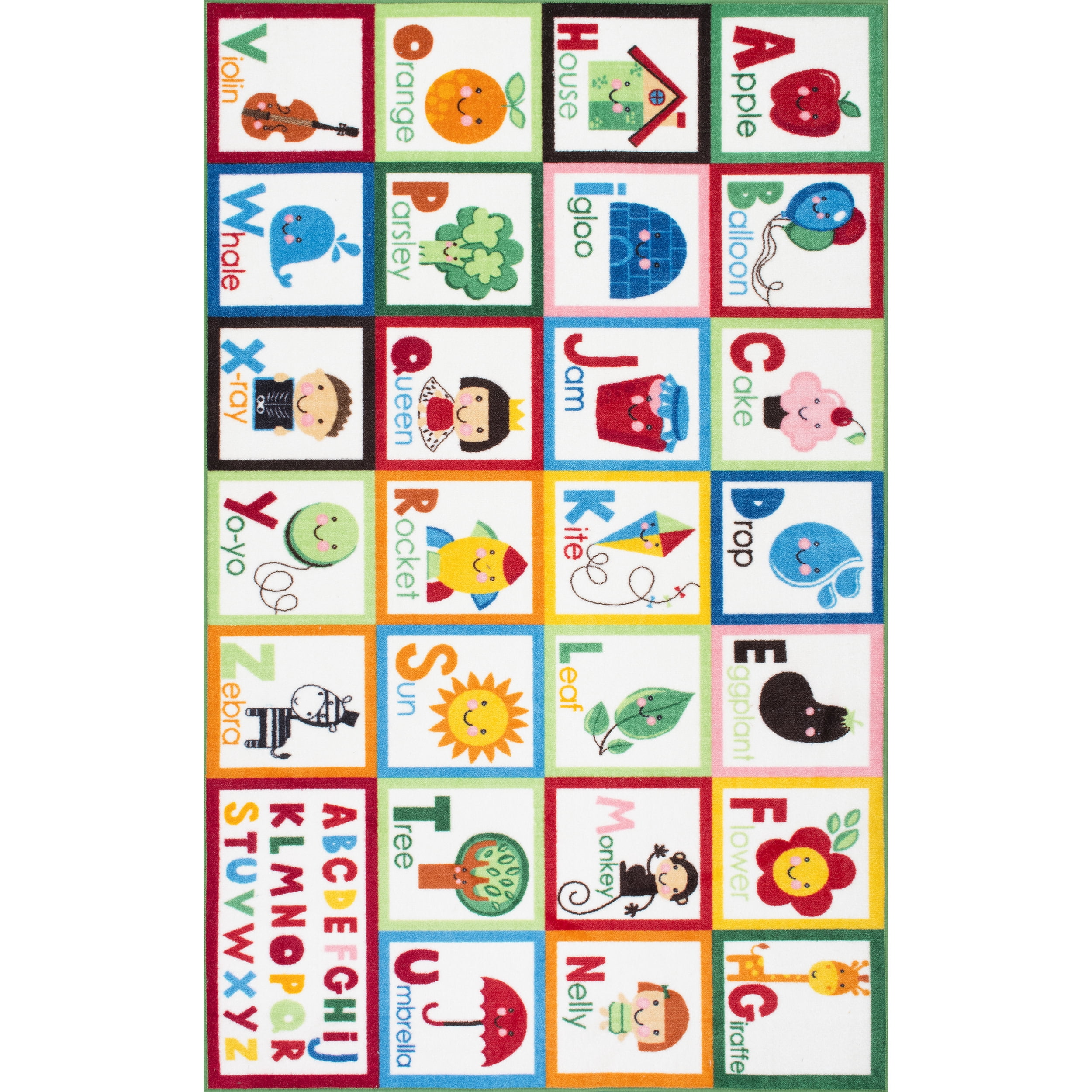 nuLOOM Alphabet Block Kids Area Rug, 8' x 10', Multi