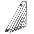 thumbnail image 1 of Nordic Geometric Iron Magazine Storage Rack Wall Basket Home Organizer Decor New White, 1 of 4